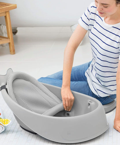Moby 3 Stage Baby Bath - Grey