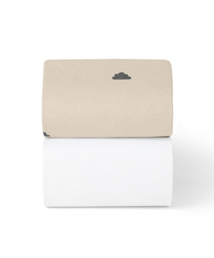 Snüz Twin Pack Cot & Cotbed Sheets - Sand Cloud