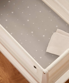 Snüz Twin Pack Crib Sheets - Grey Star