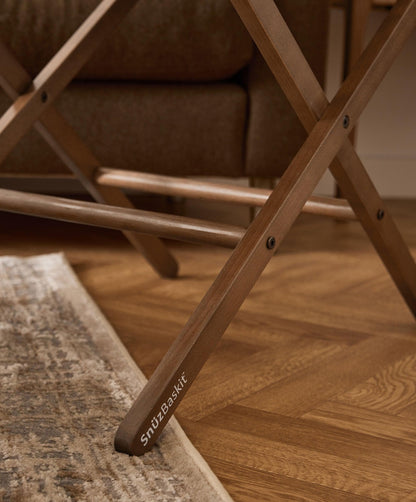 SnuzBaskit Moses Basket & Stand - Barley/Walnut
