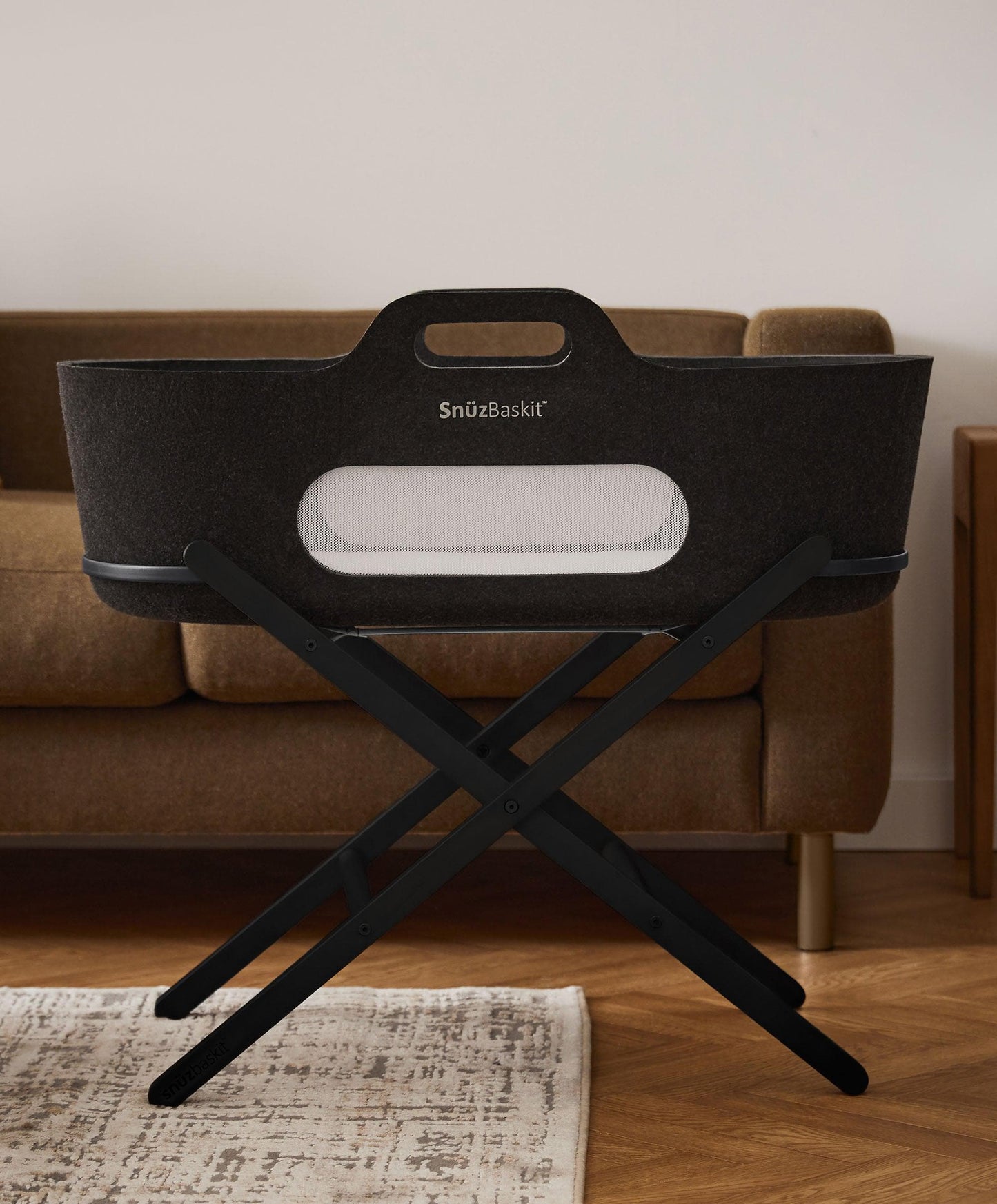 SnuzBaskit Moses Basket & Stand - Graphite
