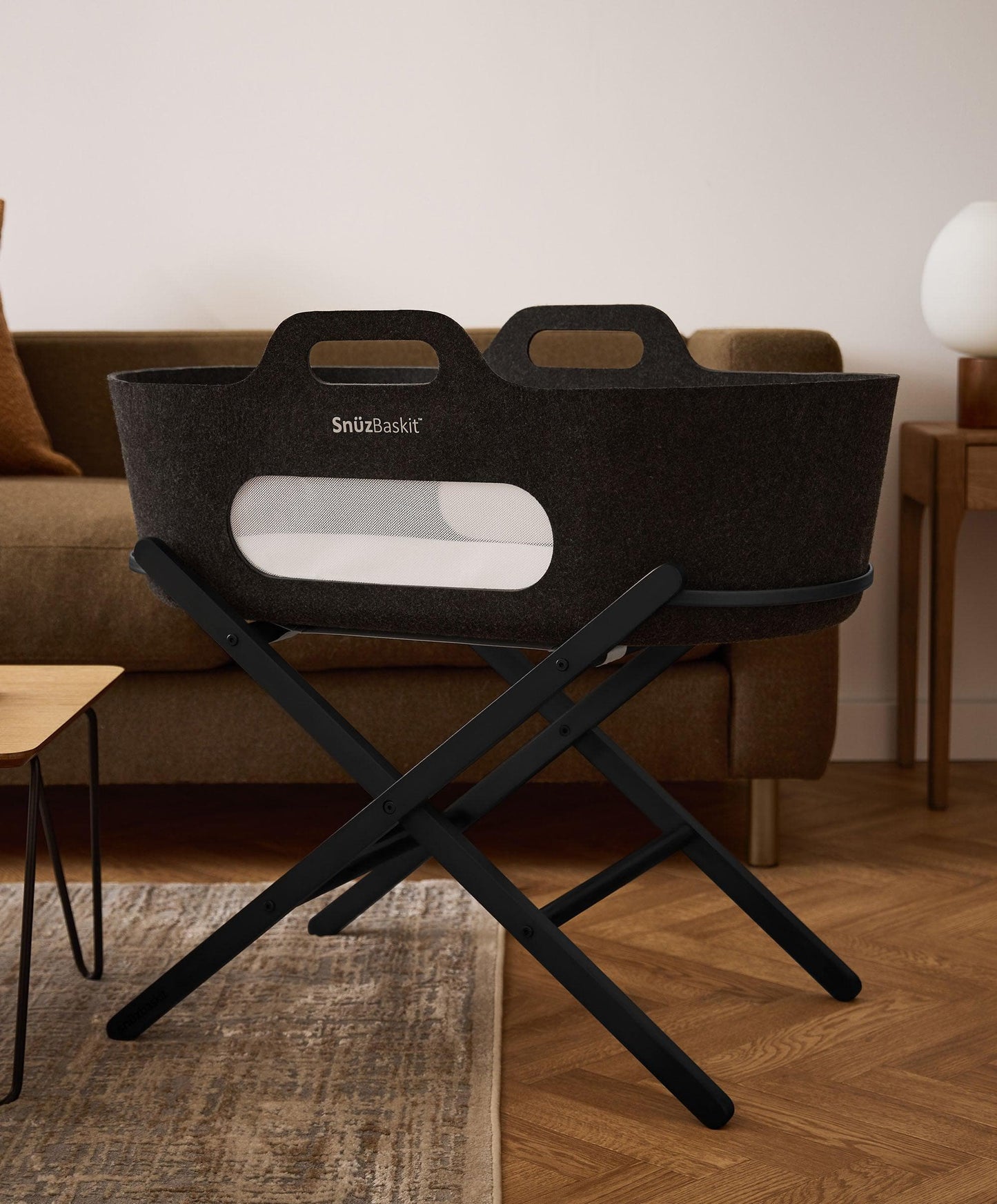SnuzBaskit Moses Basket & Stand - Graphite