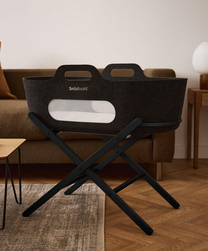 SnuzBaskit Moses Basket & Stand - Graphite