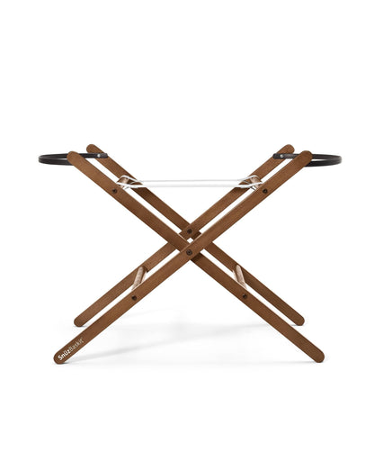 SnuzBaskit Moses Basket & Stand - Graphite/Walnut