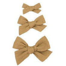 Lou Lou & Company Linen Bow Clip- Single Medium