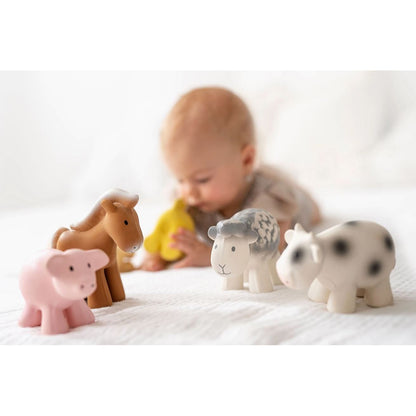Tikiri Pig Teether, Rattle & Bath Toy
