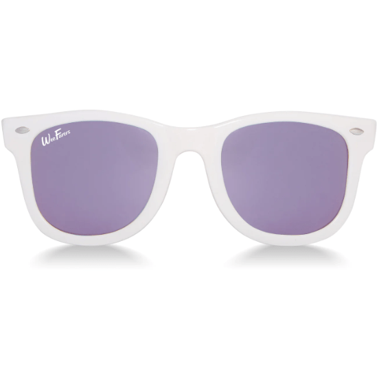 WeeFarers Polarized Sunglasses -  White w/ Purple